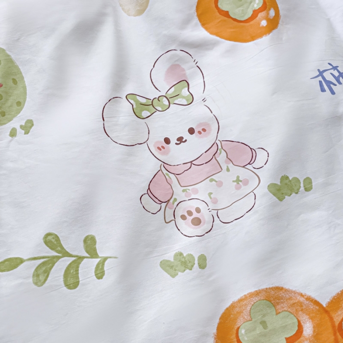 91家纺网 家纺一手货源 找家纺 （总）慕尚 2025新款全棉13372小清新印花四件套