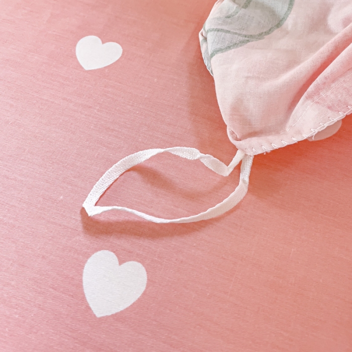 91家纺网 家纺一手货源 找家纺 2025新款全棉13372小清新印花四件套 快乐兔