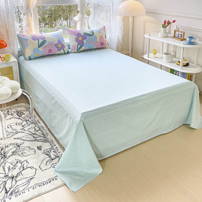 91家纺网 家纺一手货源 找家纺 2025新款全棉13372小清新印花四件套 花千朵