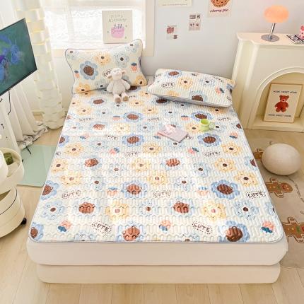 91家纺网 家纺一手货源 找家纺 （总） 佰亿莱 2024新款大版乳胶凉席三件套