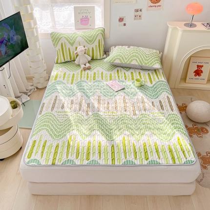 91家纺网 家纺一手货源 找家纺 （总） 佰亿莱 2024新款大版乳胶凉席三件套