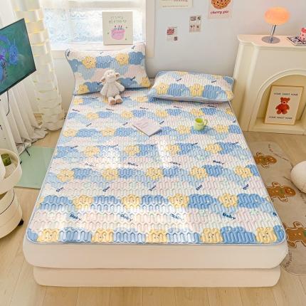 91家纺网 家纺一手货源 找家纺 （总） 佰亿莱 2024新款大版乳胶凉席三件套