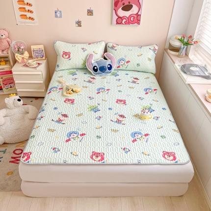 91家纺网 家纺一手货源 找家纺 （总）佰亿莱 2024新款加厚乳胶凉席三件套迪士尼系列