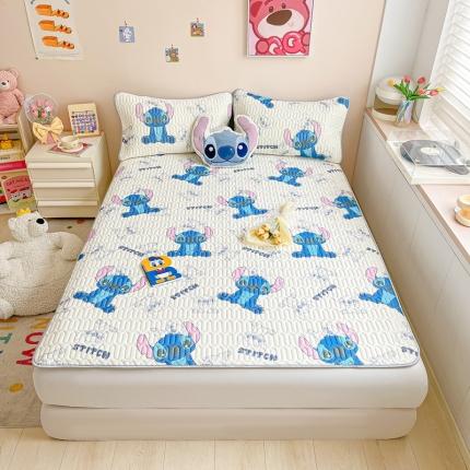 91家纺网 家纺一手货源 找家纺 （总）佰亿莱 2024新款加厚乳胶凉席三件套迪士尼系列