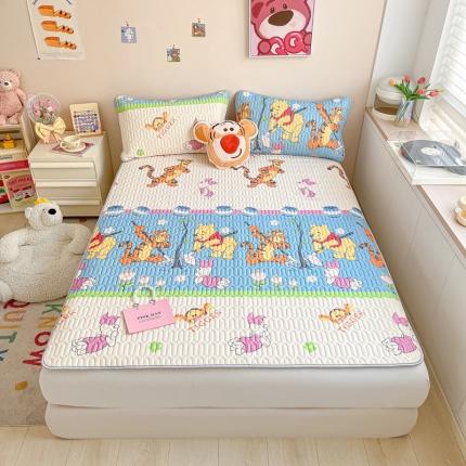 91家纺网 家纺一手货源 找家纺 （总）佰亿莱 2024新款加厚乳胶凉席三件套迪士尼系列