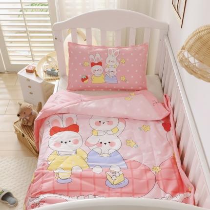 91家纺网 家纺一手货源 找家纺 （总）吉咪兔 2024年新款儿童夏凉被幼儿园夏季小被子纯棉卡通夏天可机洗宝宝空调被