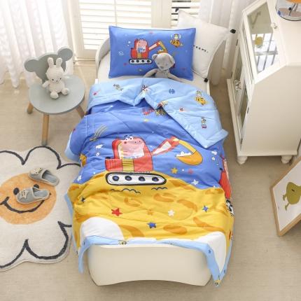 91家纺网 家纺一手货源 找家纺 （总）吉咪兔 2024年新款儿童夏凉被幼儿园夏季小被子纯棉卡通夏天可机洗宝宝空调被