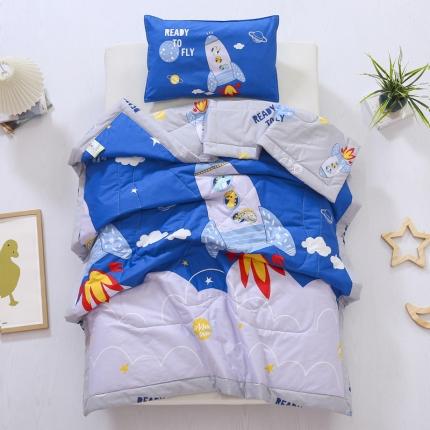 91家纺网 家纺一手货源 找家纺 （总）吉咪兔 2024年新款儿童夏凉被幼儿园夏季小被子纯棉卡通夏天可机洗宝宝空调被