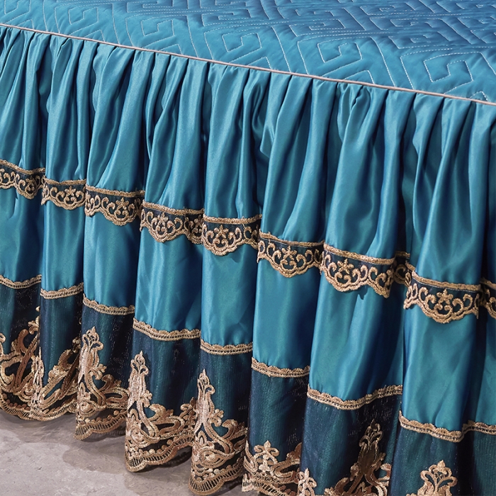 91家纺网 家纺一手货源 找家纺 罗艺轩 2024新款贡缎夹棉床裙四件套凯撒王朝系列 凯撒王朝-宾利兰