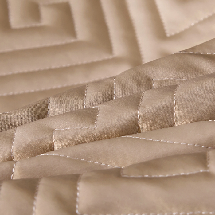 91家纺网 家纺一手货源 找家纺 罗艺轩 2024新款贡缎夹棉床裙四件套凯撒王朝系列 凯撒王朝-香槟金