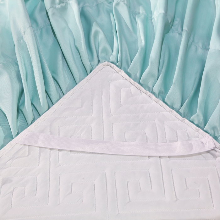 91家纺网 家纺一手货源 找家纺 （总）罗艺轩 2024新款贡缎夹棉床裙三件套凯撒王朝系列