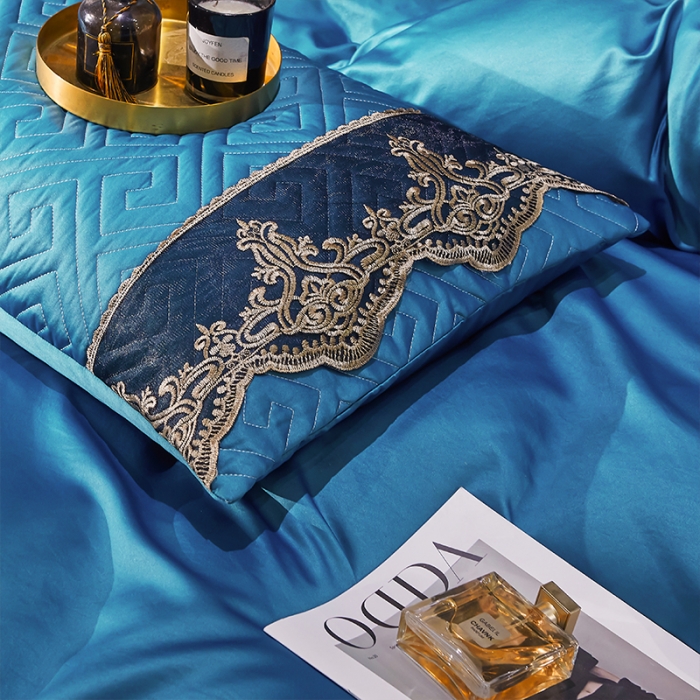 91家纺网 家纺一手货源 找家纺 罗艺轩 2024新款贡缎夹棉床裙三件套凯撒王朝系列 凯撒王朝-宾利兰