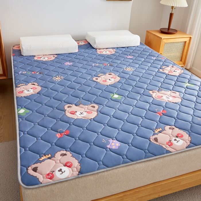 91家纺网 家纺一手货源 找家纺 （总）迪乐妮 2024AB双面可用藤席凉席夹棉床褥地垫成人款