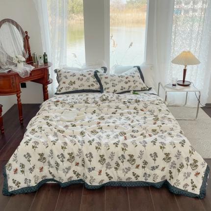 91家纺网 家纺一手货源 找家纺 （总）仟网汇2023新款水洗棉麻夏被