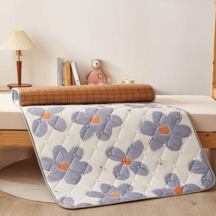 91家纺网 家纺一手货源 找家纺 迪乐妮 2024AB双面可用藤席凉席夹棉床褥地垫成人款向阳花