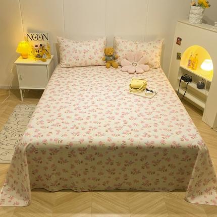 91家纺网 家纺一手货源 找家纺 简宜家居 2023新款全棉A版卡通印花床单 艾琳娜