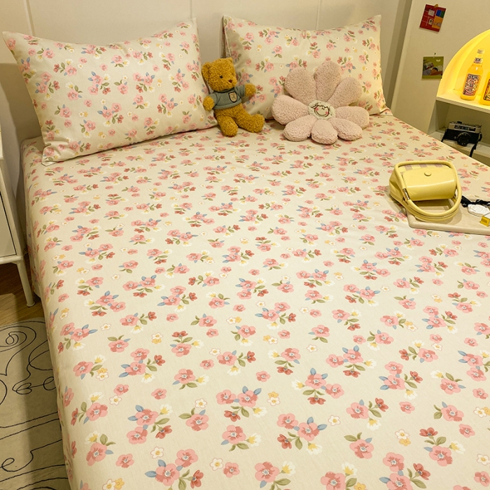 91家纺网 家纺一手货源 找家纺 简宜家居 2023新款全棉A版卡通印花床单 艾琳娜