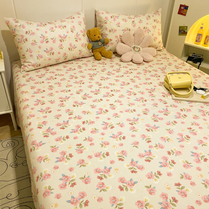 91家纺网 家纺一手货源 找家纺 简宜家居 2023新款全棉A版卡通印花床单 艾琳娜