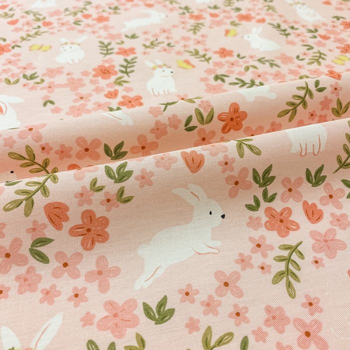 91家纺网 家纺一手货源 找家纺 简宜家居 2023新款全棉A版卡通印花床单 花花兔