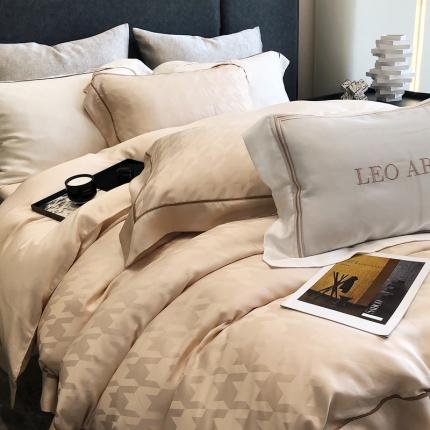 涞澳家纺  2023新款天丝提花四件套 凯文-金