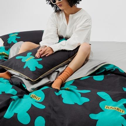 涞澳 2023新款全棉印花四件套--时尚款 快乐兔