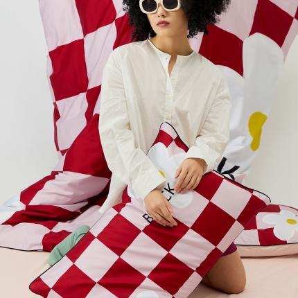 涞澳 2023新款全棉印花四件套--时尚款 玛奇朵-红