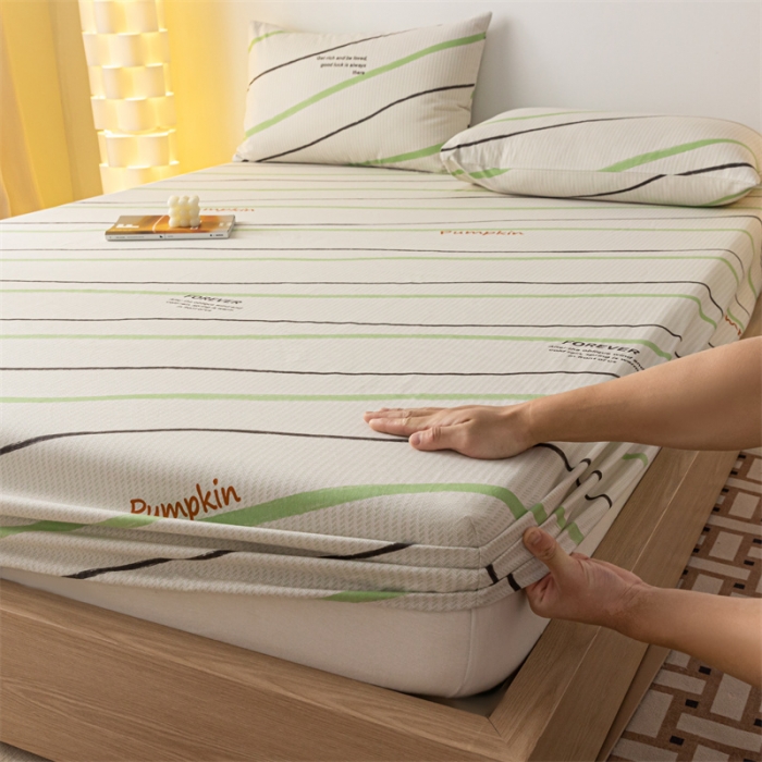 91家纺网 家纺一手货源 找家纺 蓝巢家纺 2023新款A类母婴级四季可用全棉老粗布单品系列单床笠 平流