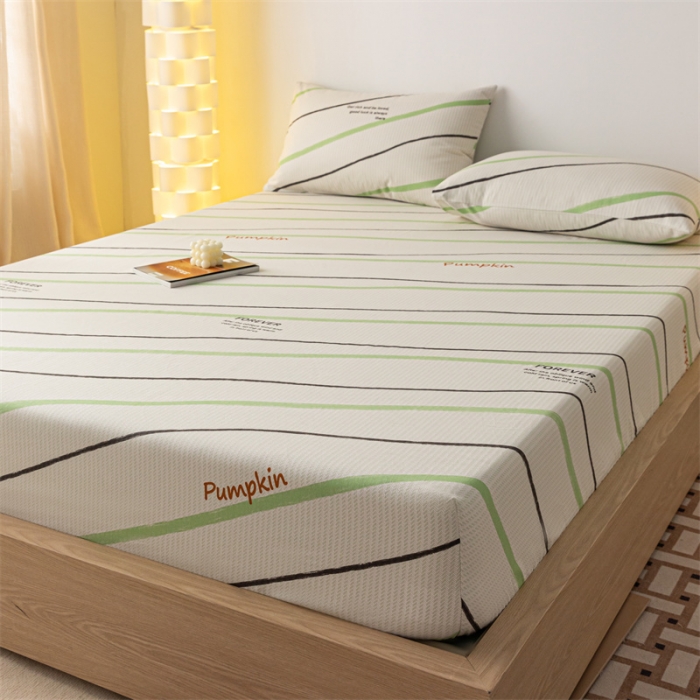 91家纺网 家纺一手货源 找家纺 蓝巢家纺 2023新款A类母婴级四季可用全棉老粗布单品系列单床笠 平流