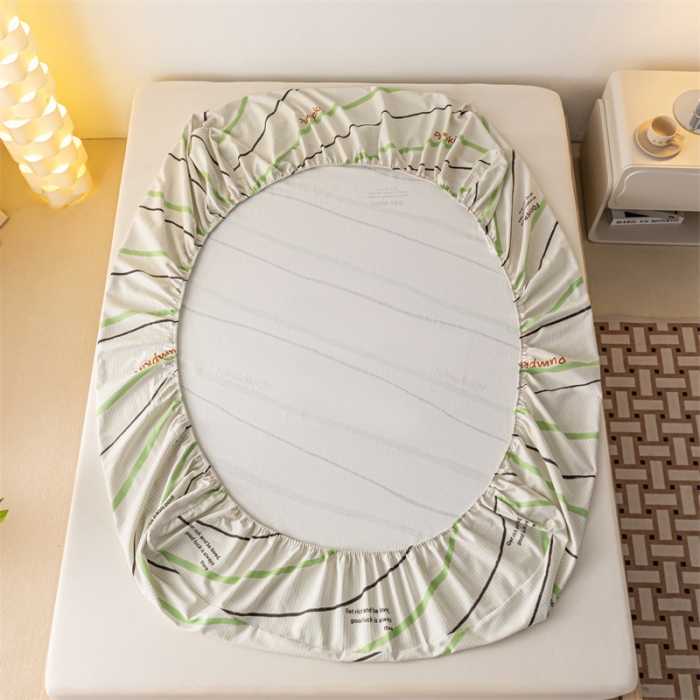 91家纺网 家纺一手货源 找家纺 蓝巢家纺 2023新款A类母婴级四季可用全棉老粗布单品系列单床笠 平流