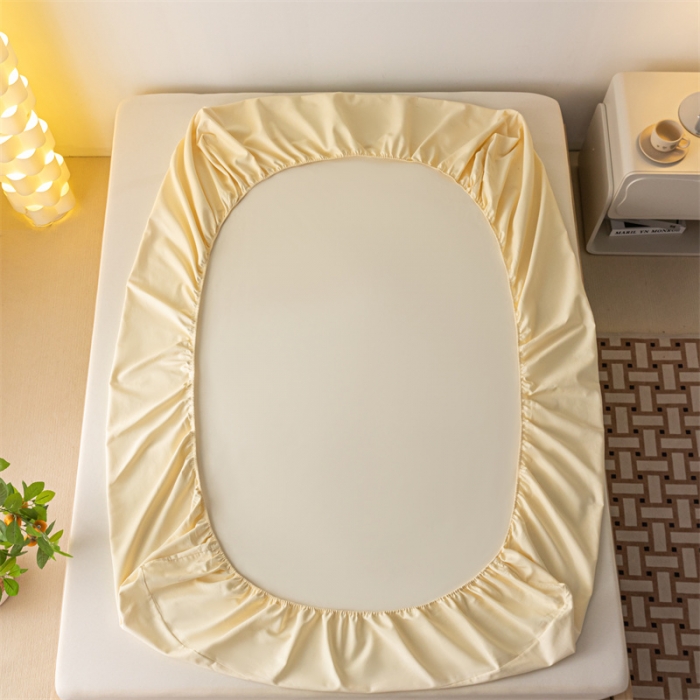 91家纺网 家纺一手货源 找家纺 蓝巢家纺 2023新款A类母婴级四季可用全棉老粗布单品系列单床笠 月白