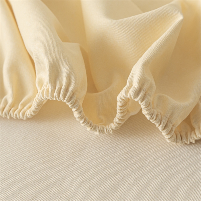 91家纺网 家纺一手货源 找家纺 蓝巢家纺 2023新款A类母婴级四季可用全棉老粗布单品系列单床笠 月白