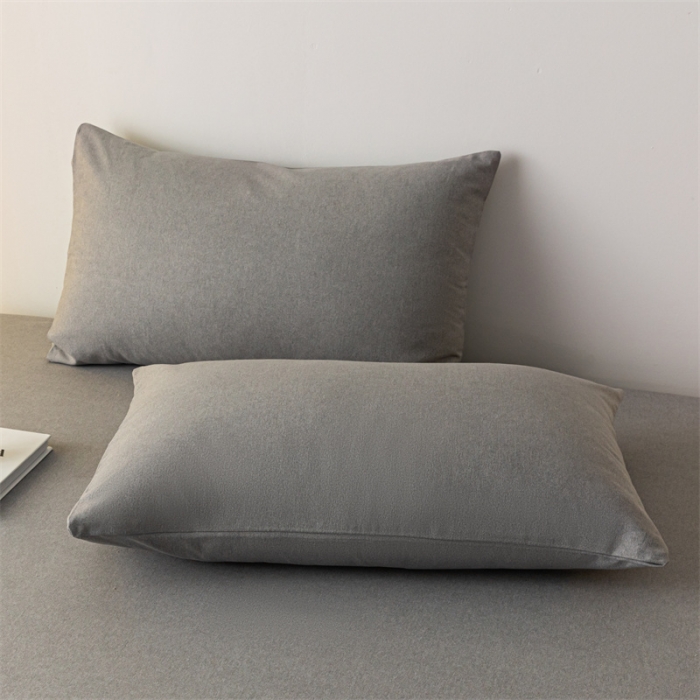 91家纺网 家纺一手货源 找家纺 蓝巢家纺 2023新款A类母婴级四季可用全棉老粗布单品系列单床笠 月白灰