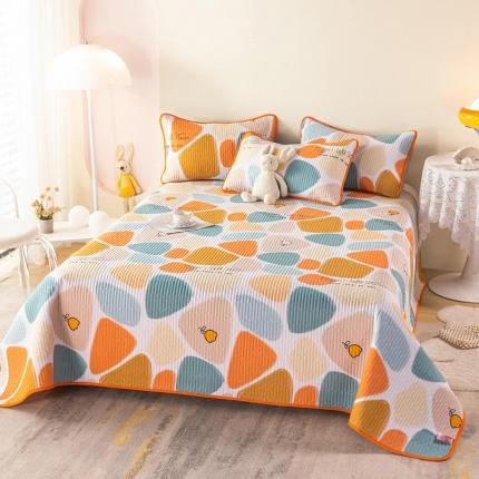 91家纺网 家纺一手货源 找家纺 （总）莎果 2024新款正面纯棉绗缝床盖