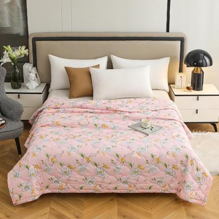 91家纺网 家纺一手货源 找家纺 好欣怡家纺 2024新款海藻棉夏被夏凉被 温恋时光