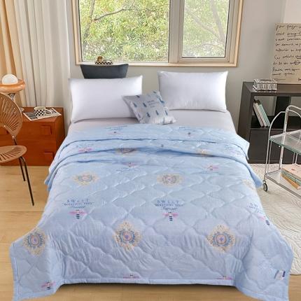 91家纺网 家纺一手货源 找家纺 好欣怡家纺 2024新款海藻棉夏被夏凉被 小蜜蜂