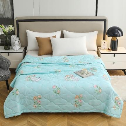 91家纺网 家纺一手货源 找家纺 好欣怡家纺 2024新款海藻棉夏被夏凉被 春风拂面