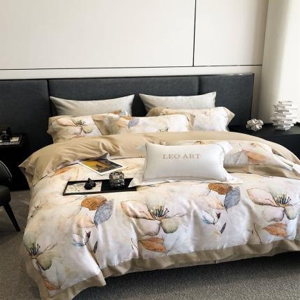 涞澳 2023新款 天丝印花四件套 繁花