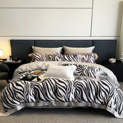 涞澳 2023新款 天丝印花四件套 魅影-灰