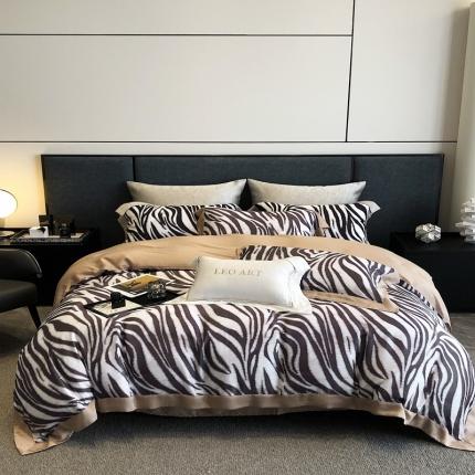 涞澳 2023新款 天丝印花四件套 魅影-驼