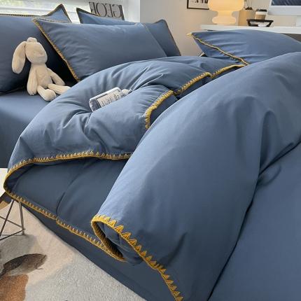 91家纺网 家纺一手货源 找家纺 （总）莱登卡奴  2023新款全棉13374贝壳绣系列四件套