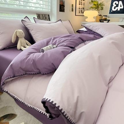 91家纺网 家纺一手货源 找家纺 （总）莱登卡奴  2023新款全棉13374贝壳绣系列四件套