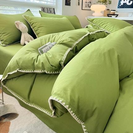 91家纺网 家纺一手货源 找家纺 （总）莱登卡奴  2023新款全棉13374贝壳绣系列四件套