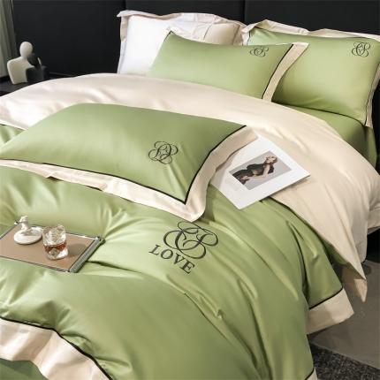 91家纺网 家纺一手货源 找家纺 （总）DC 2024新款60支长绒棉刺绣套件-伊薇