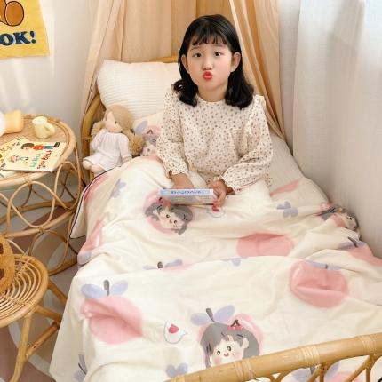 91家纺网 家纺一手货源 找家纺 鱼宝  2023新款全棉儿童夏被蜜桃女孩