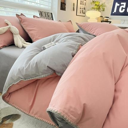 91家纺网 家纺一手货源 找家纺 （总）莱登卡奴  2023新款全棉13374贝壳绣系列四件套