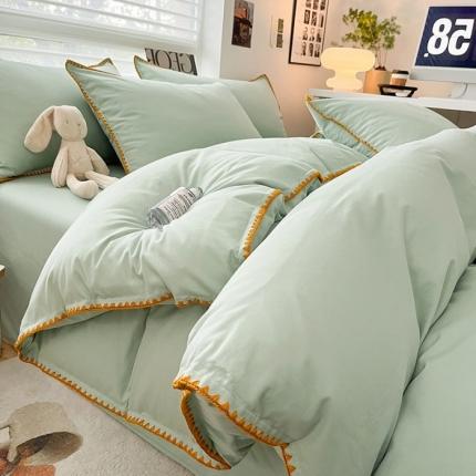 91家纺网 家纺一手货源 找家纺 （总）莱登卡奴  2023新款全棉13374贝壳绣系列四件套