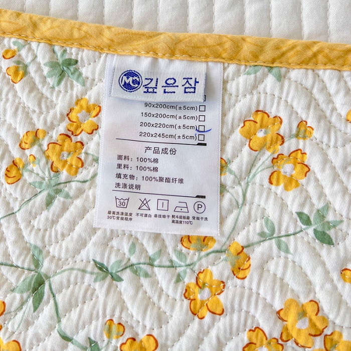 91家纺网 家纺一手货源 找家纺 沐纯家居 2023春夏新品40S全棉12868水洗印花床盖 春晓