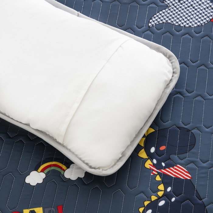 91家纺网 家纺一手货源 找家纺 纽乐 2023新款儿童乳胶枕 皇冠恐龙