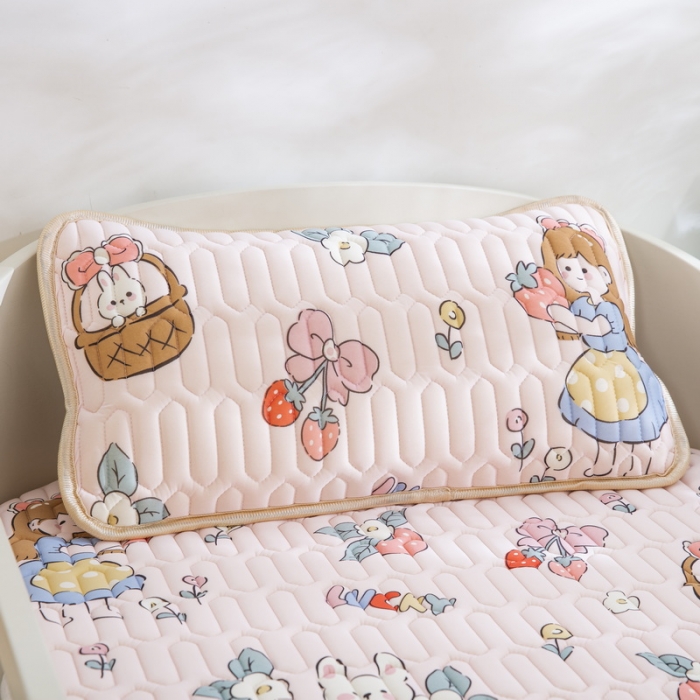 91家纺网 家纺一手货源 找家纺 纽乐 2023新款儿童乳胶枕 小女孩