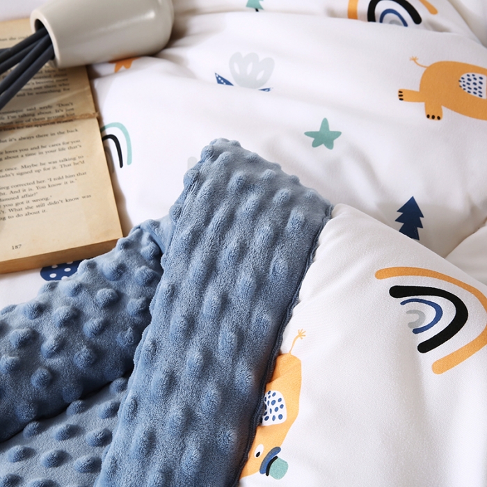 91家纺网 家纺一手货源 找家纺 欧朵 2023新款豆豆夏被冬被被子被芯 彩虹小象